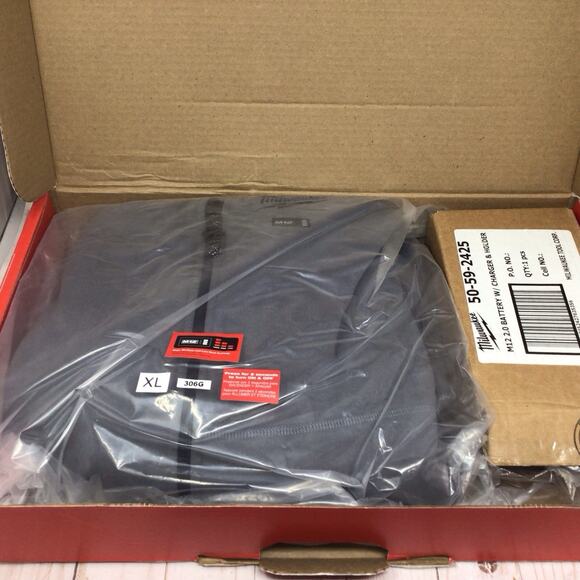 Milwaukee M12 Heated Hoodie Kit Gray Size XL Battery Charger Included Unisex - Picture 6 of 6
